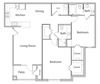 2BR 2BA (1332 SF)